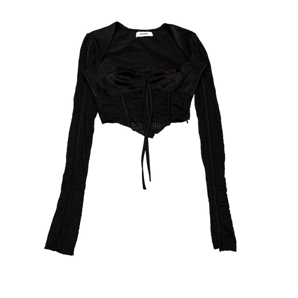 Danielle Guizio Archangel Swirl Crop Top Women's Small Coquette Whimsygoth